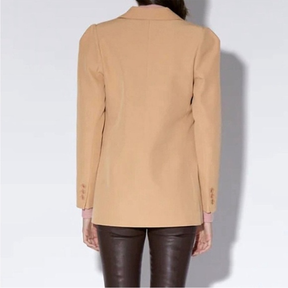 Walter Baker Ariel Blazer Oversized Jacket Tan Size S - Picture 4 of 9